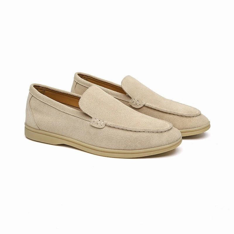 Suede Slip On Loafers Suede Leather Casual Shoes
