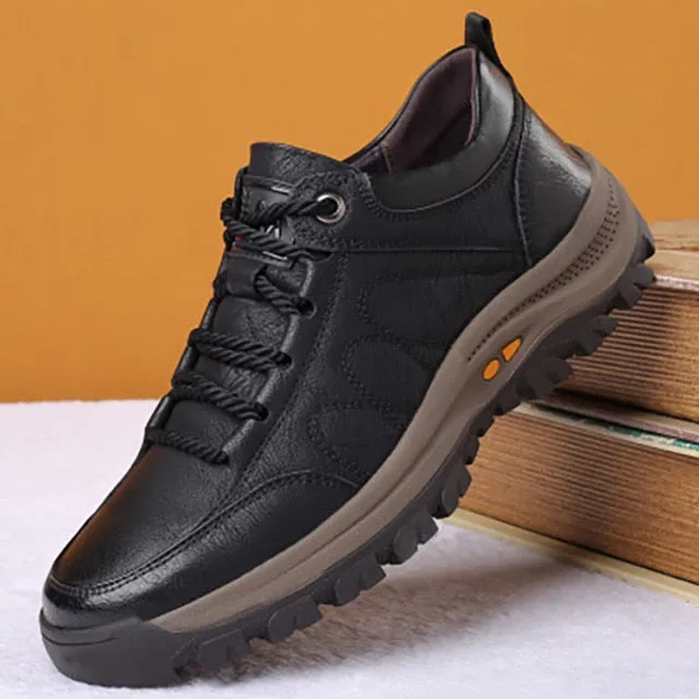 Leather Men Casual Shoes Customize Sneakers