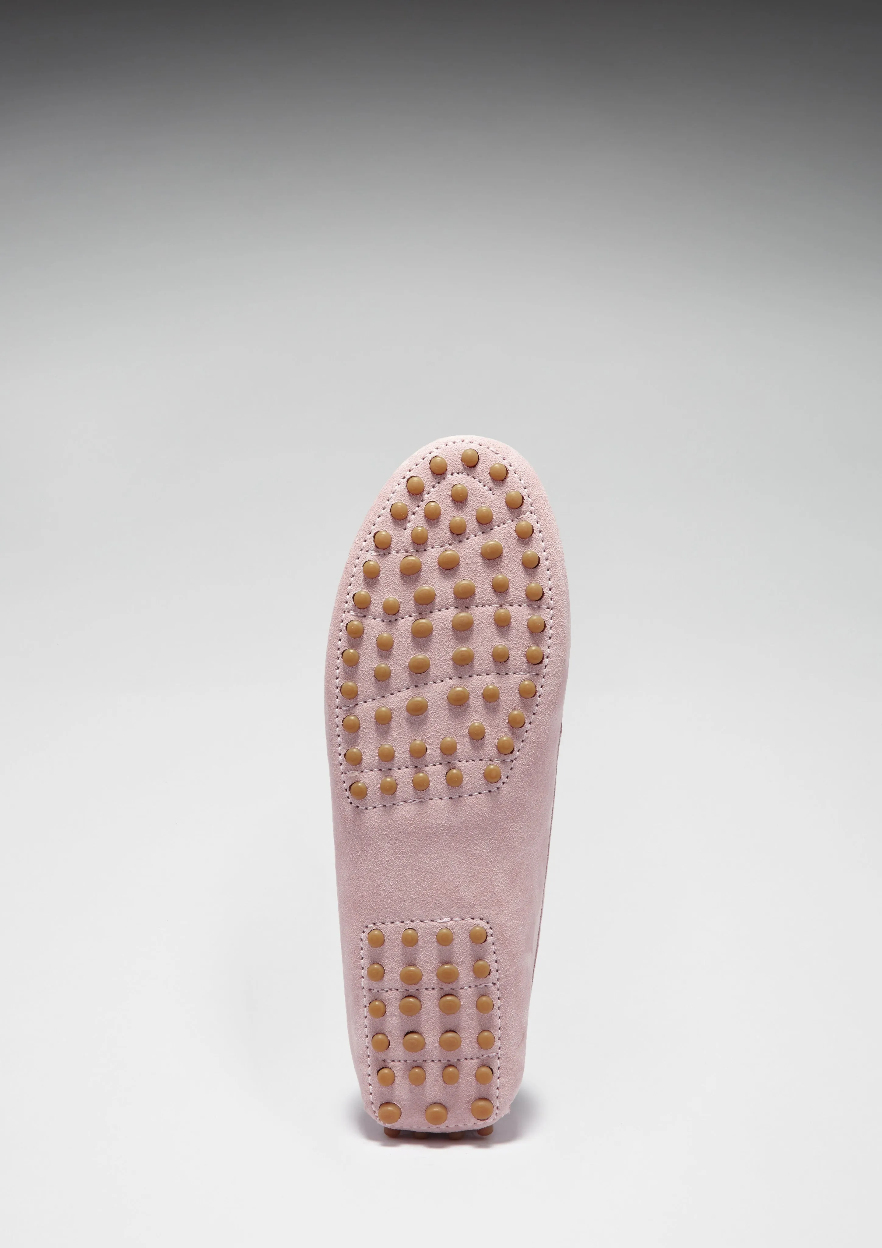 Belgian Loafers Women's Penny Driving Loafers, ice pink suede