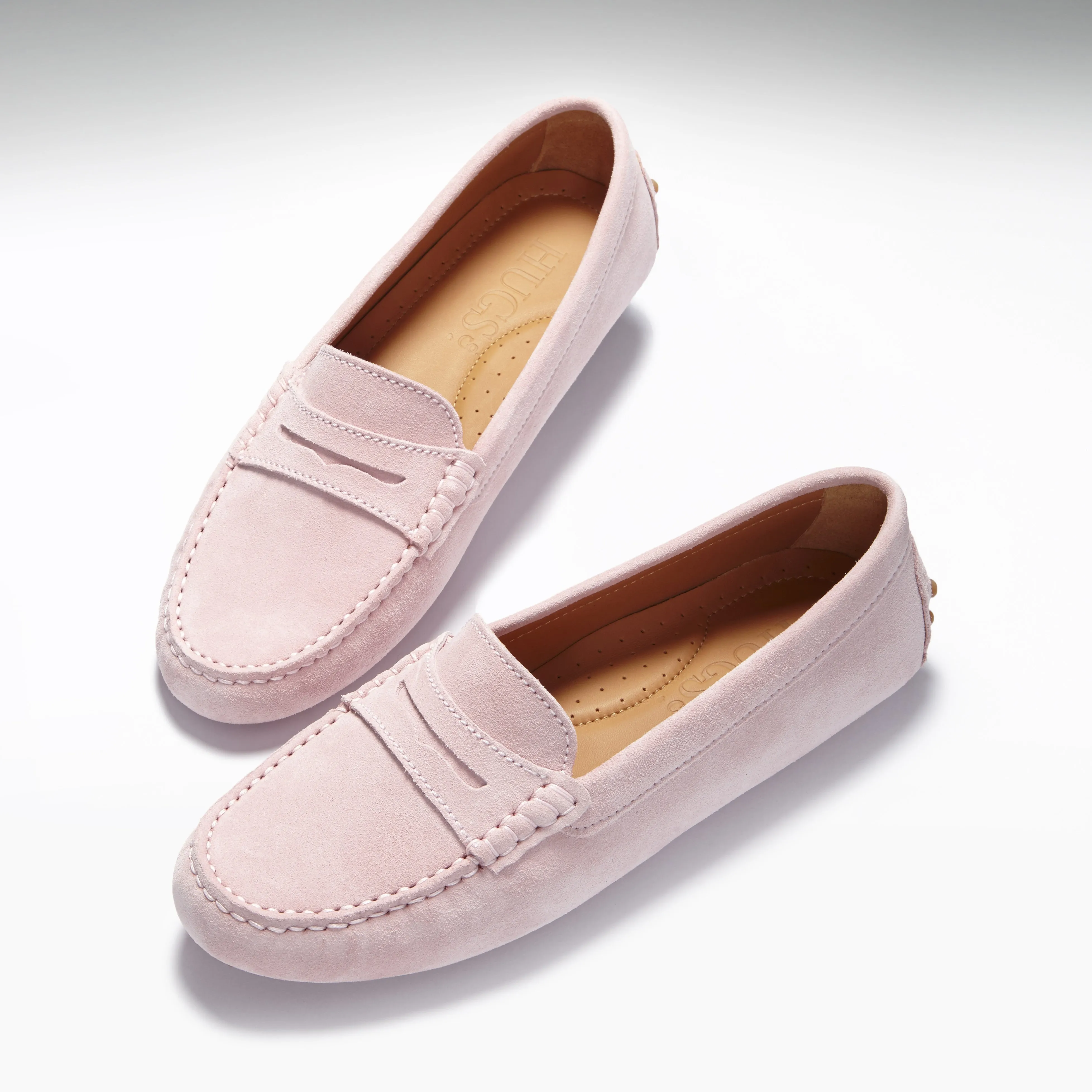 Women's Penny Driving Loafers, ice pink suede Crocs Shoes Loafers