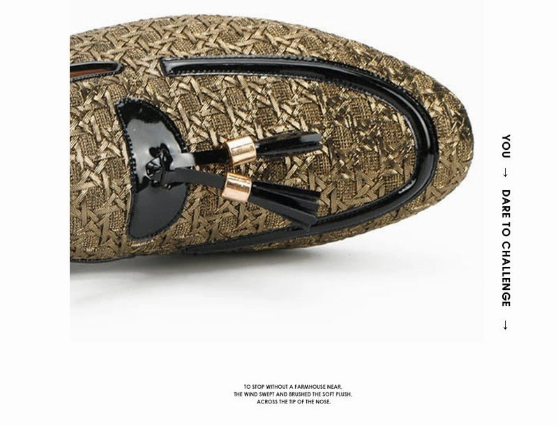 Braid Leather Casual Shoes Men Loafers Italian Shoes Loafers Shoes Driving