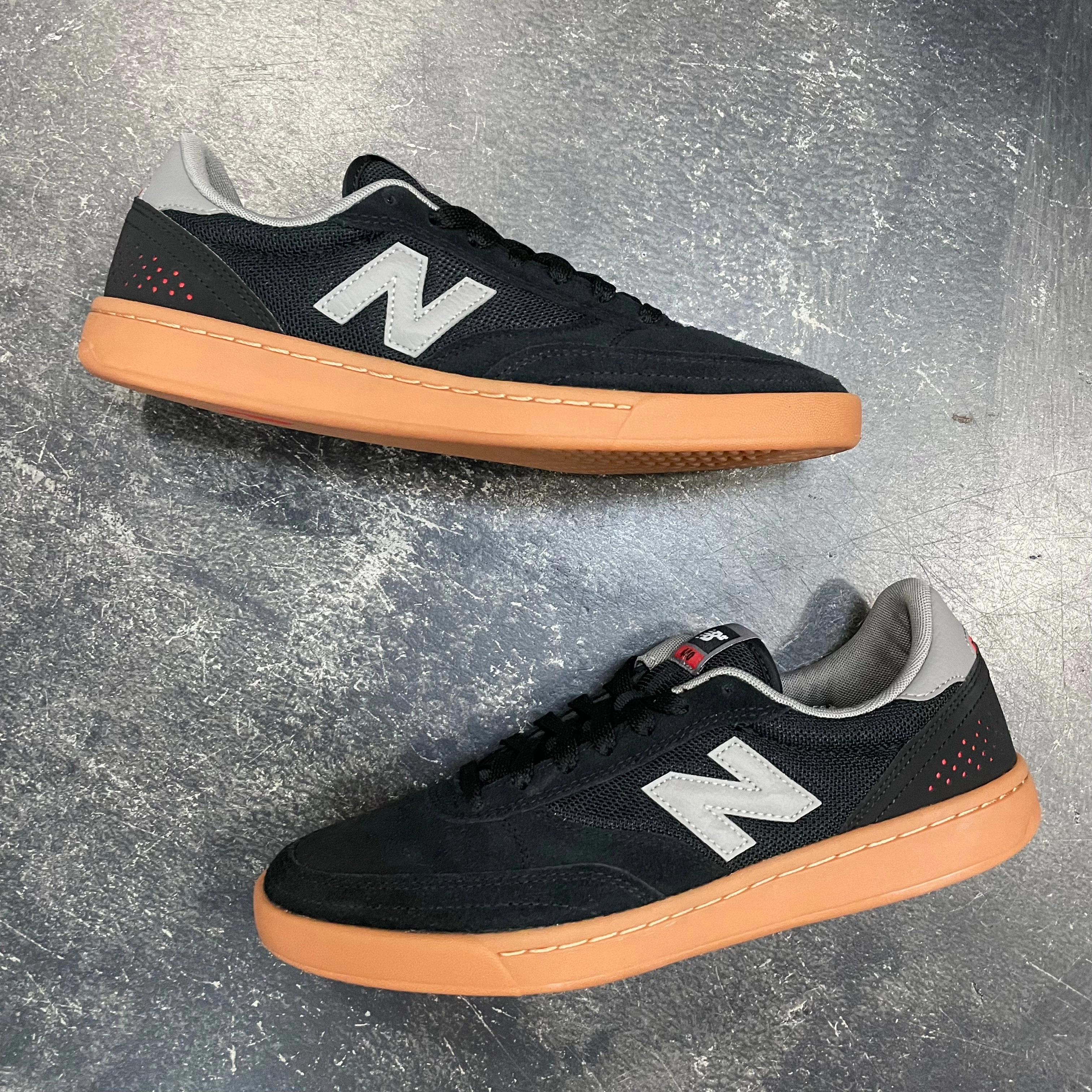 New Balance Mens Shoes Casual New Balance Numeric 440 Black/Grey/Gum SALE