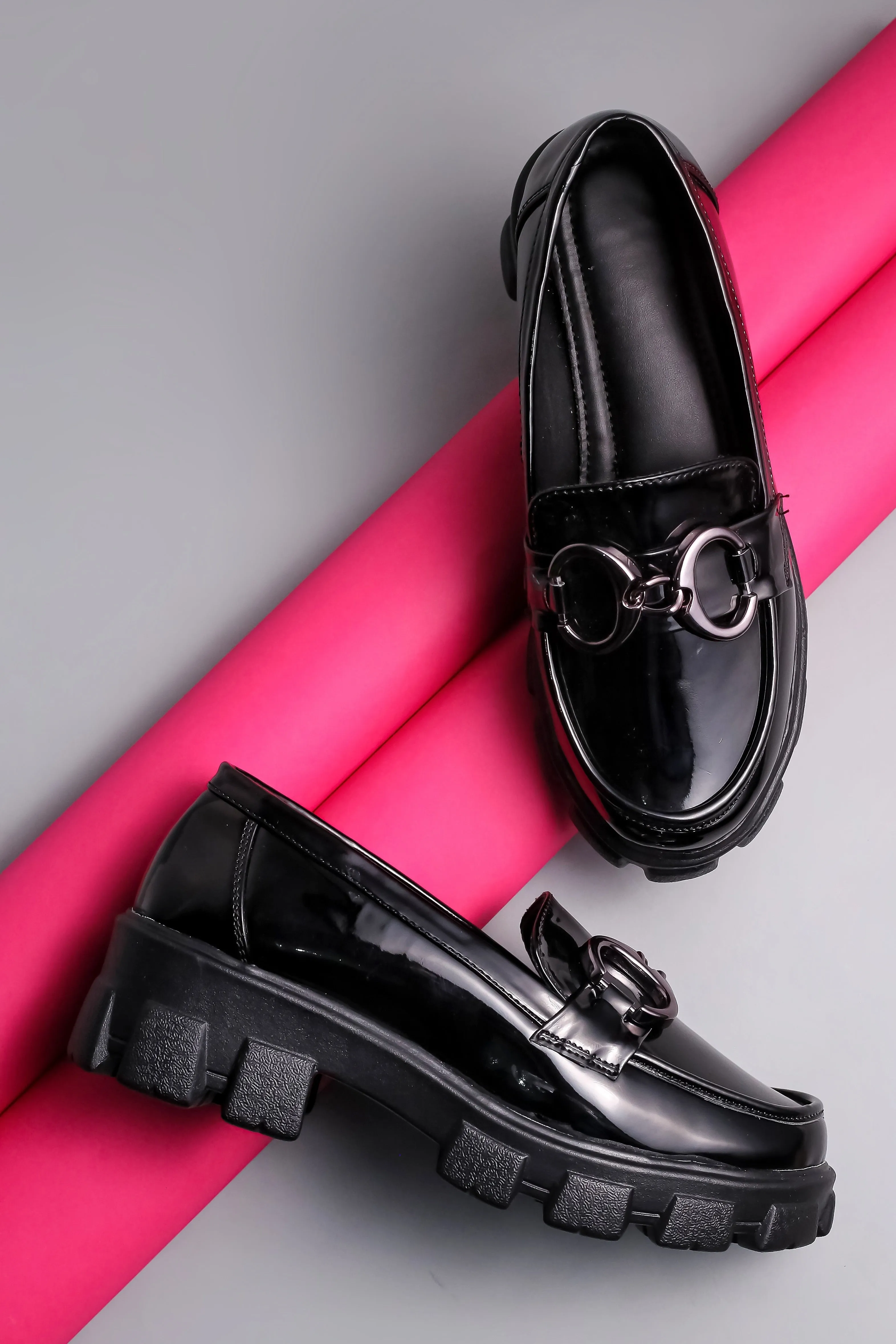 Sequin Loafers Brauch Black Patent Embellished Loafer Shoe