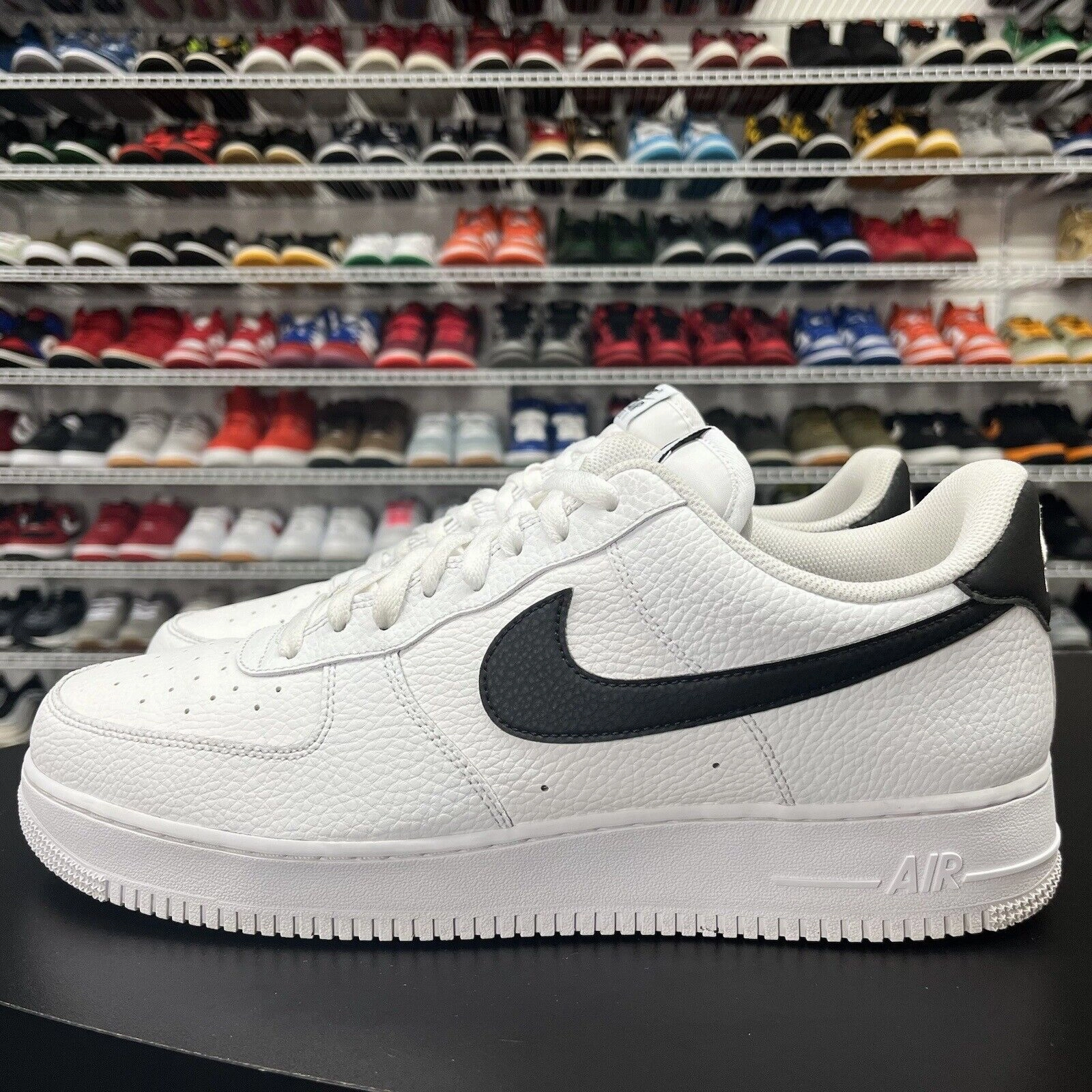 Nike Air Force 1 '07 Shoes White Black CT2302-100 Men's Size 14 Classic Asics Lightweight Running Shoes