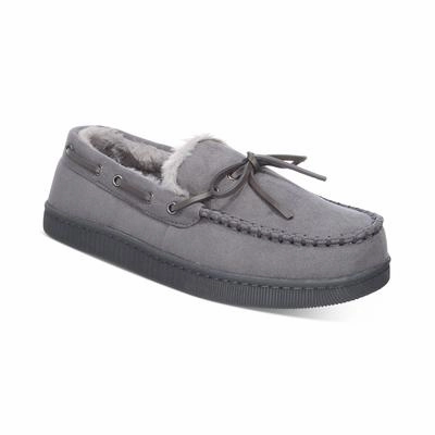 Club Room Men's Moccasin Slippers Grey  Small 6 to 7 Slippers Walmart