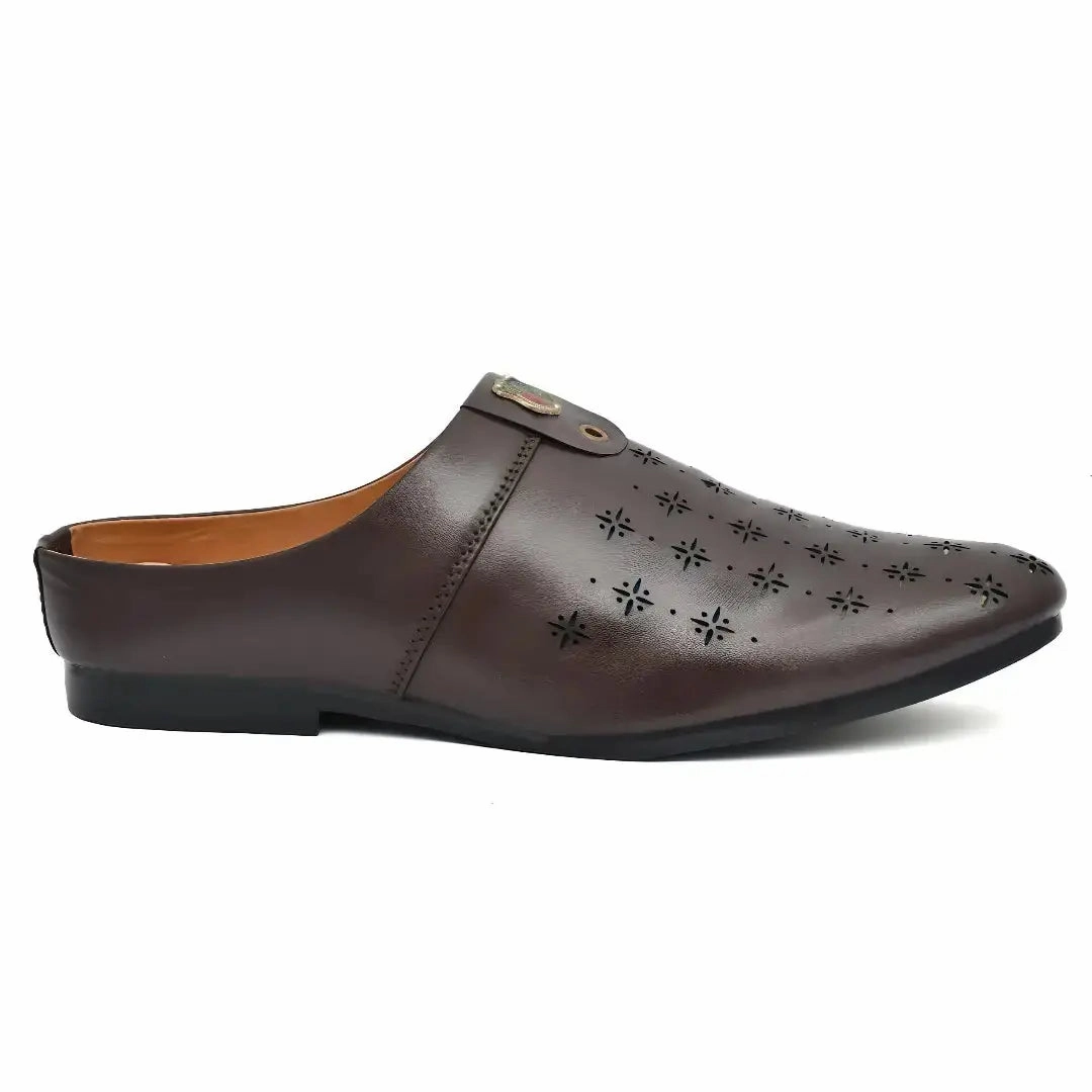 Stylist Half Loafers for Men in Brown Color Jeans And Penny Loafers