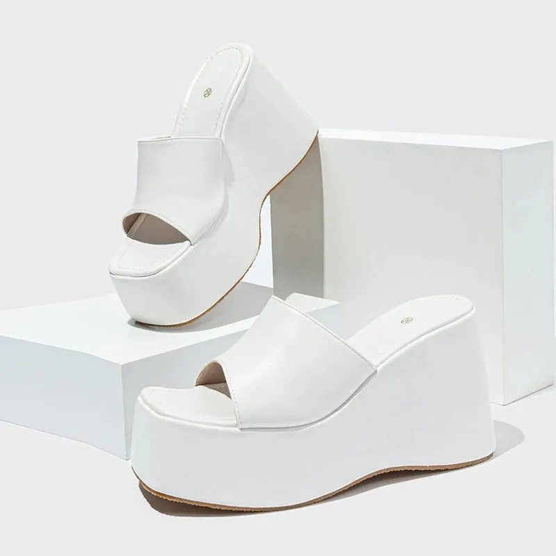 Despicable Me Slippers Unicorn Liyke Designer Open Toe Wedges Hausschuhe fr Frauen gemtliche weiche rosa Leder klobige Plateaus andalen Damenschuhe High Heels Slides