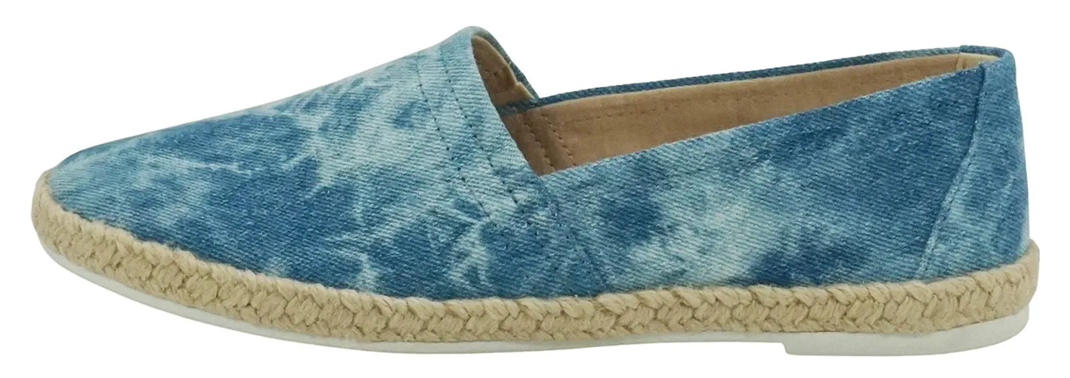 Betty-S DYE Blue Soda Ladies Lace Up Loafers