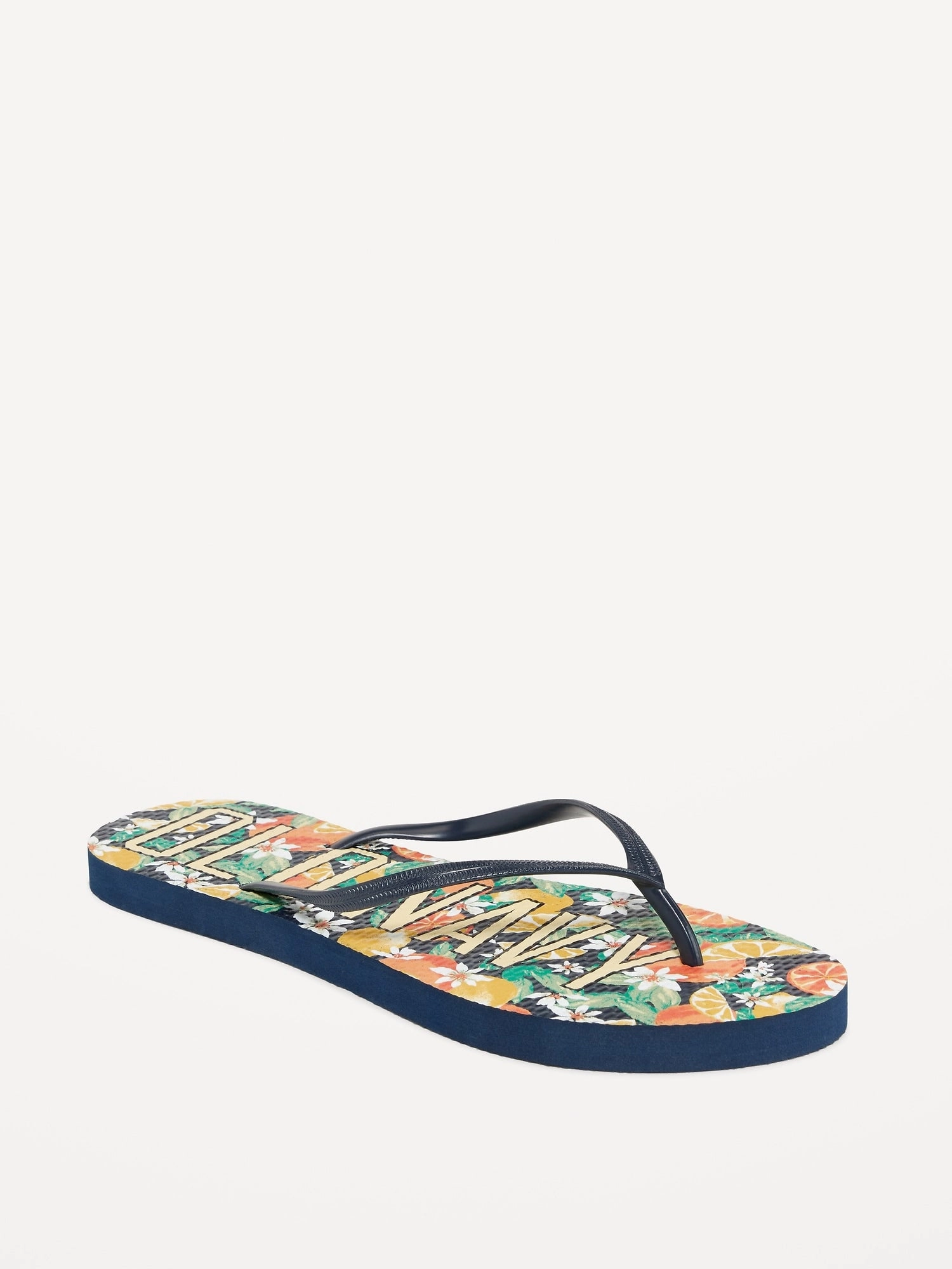 Stylish Flip Flops Logo Graphic Flip-Flop Sandals for Women (Partially Plant-Based)