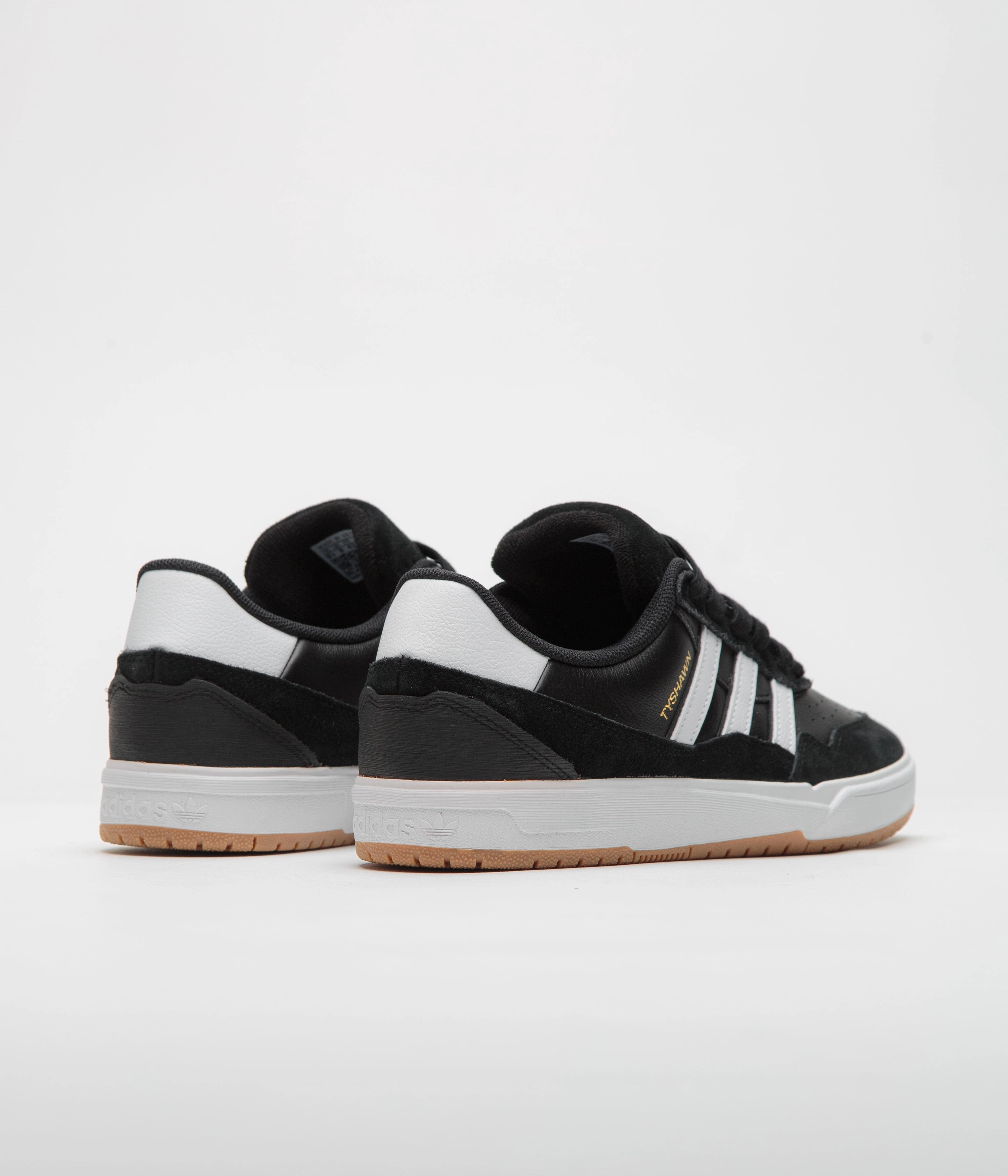 Adidas Tyshawn II Shoes - Core Black / FTWR White / Gum4 Adidas Retro Shoes