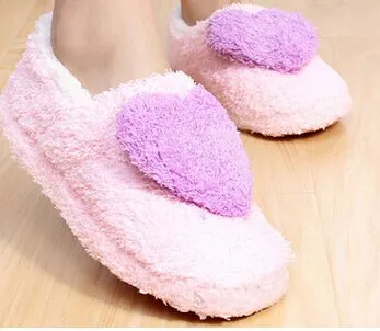 Gabby Dollhouse Slippers Lovely heart slippers for women soft plush warm house shoes bedroom slippers