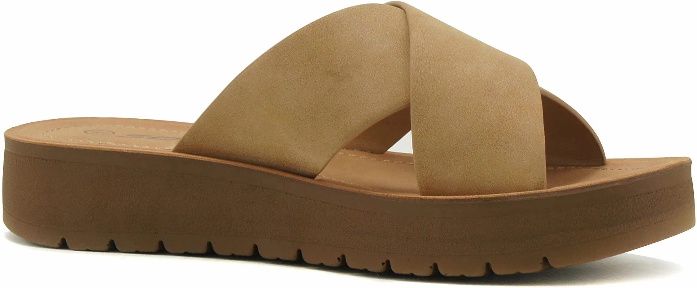 Sandals With The Toes Covered LUCY-S Camel Soda