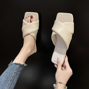 Lucyever Soft Pu Leather Rubber Slippers Women Fashion Cross Strap Black Beige Flip Flops Woman Summer Beach Flat Sandals Mujer Flip Flops Gold