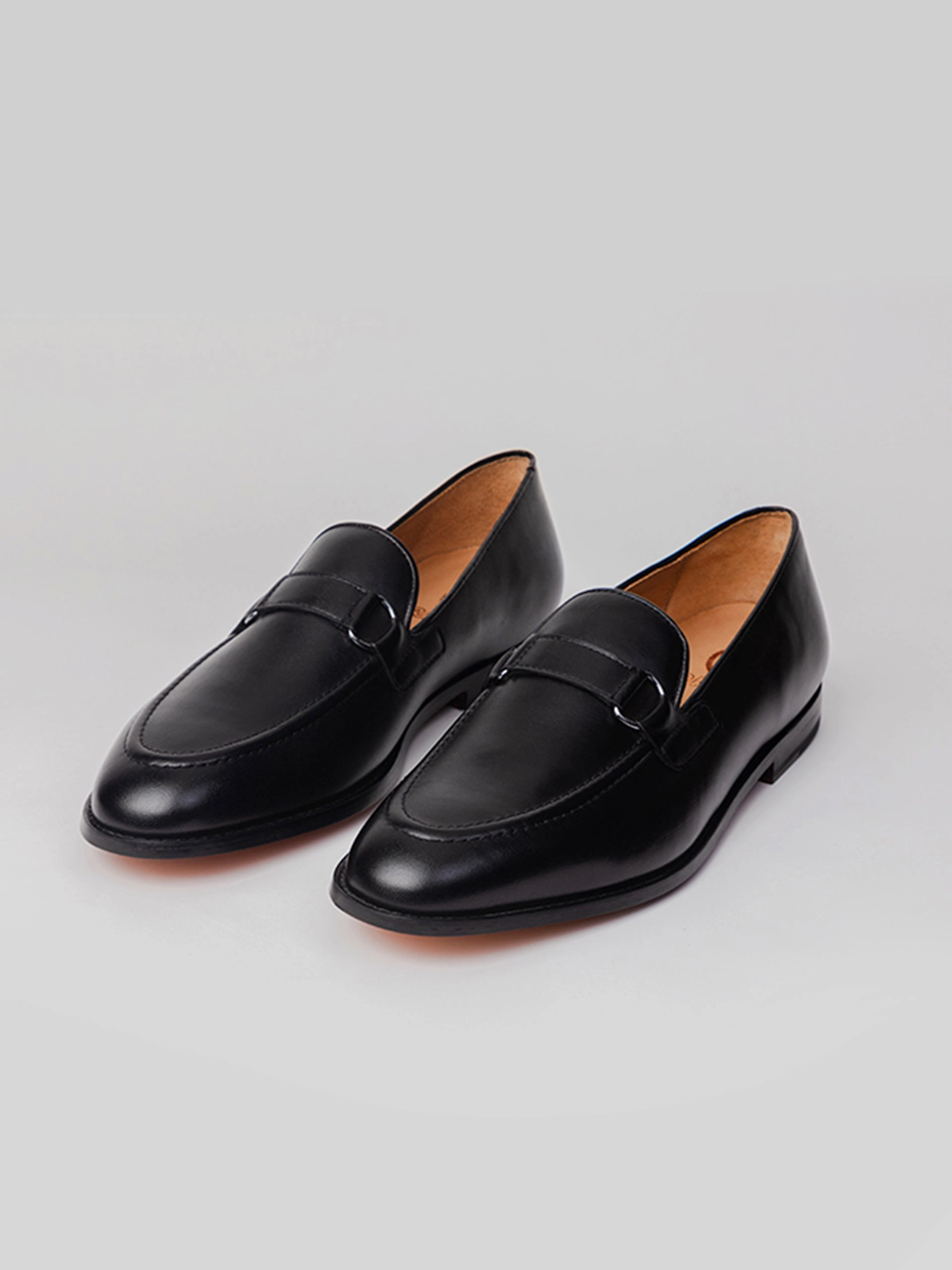Luke Loafer - Black Loafers With No Heel