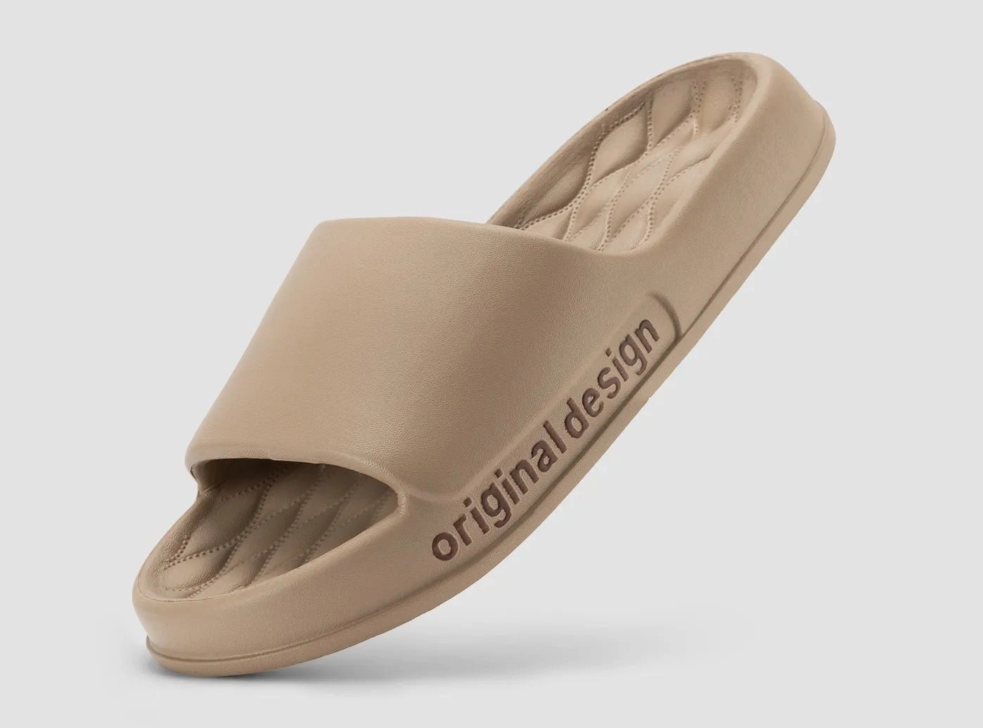 FitVille Men's Shower Slippers Slide With Fur