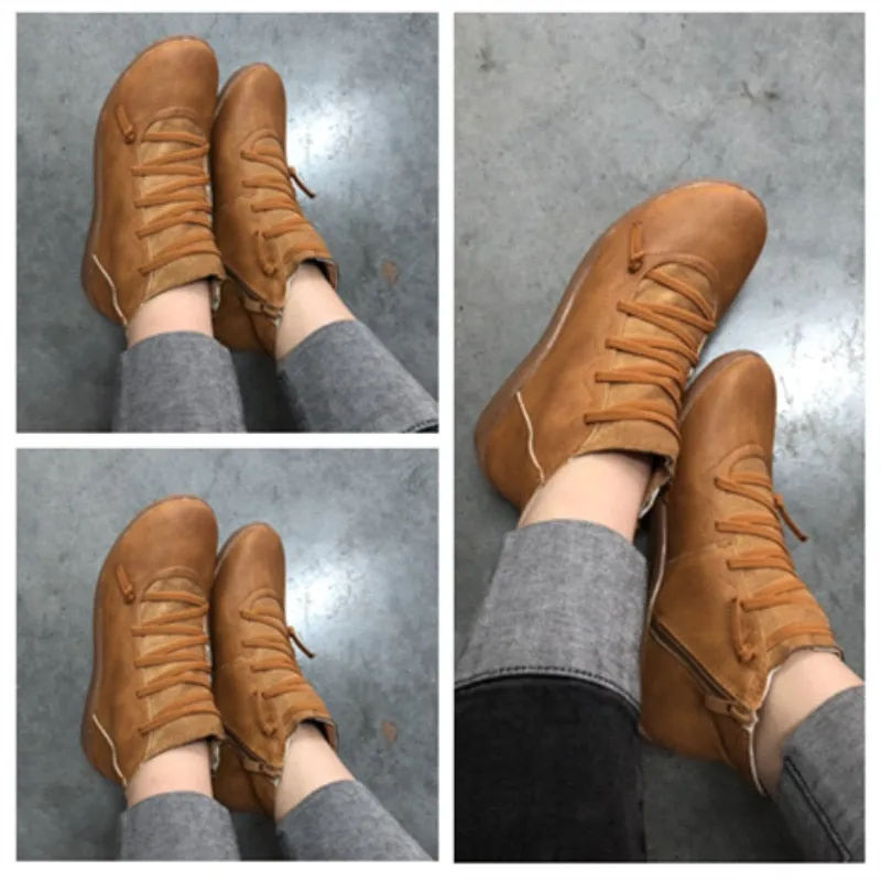 Strappy Vintage Ankle Boots (Styles To Choose From) Hush Puppies Slip On Loafers