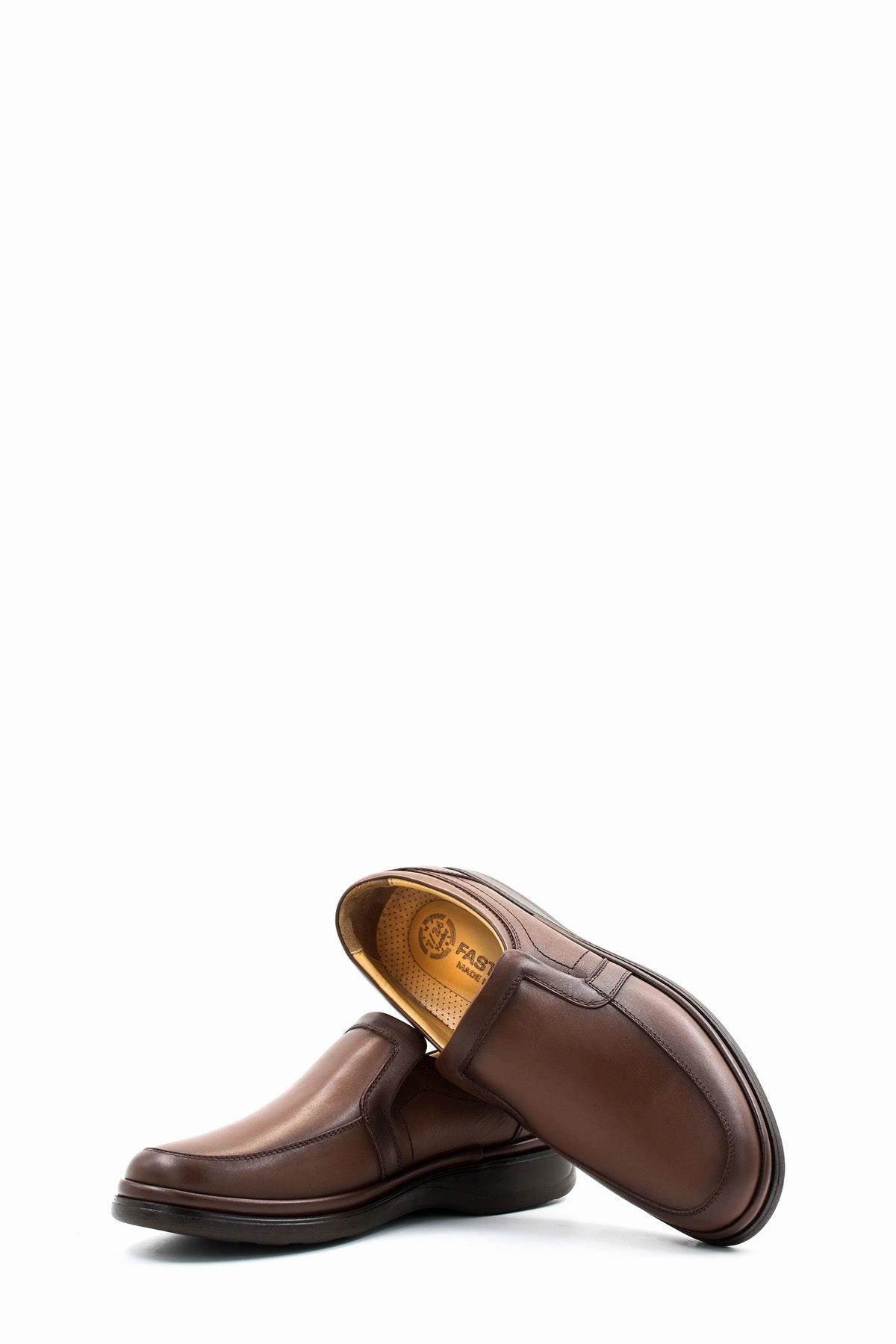 Summer Business Casual Shoes FST Genuine Leather Orthopedic Men's Casual Shoes 662MA209 Brown - Richland