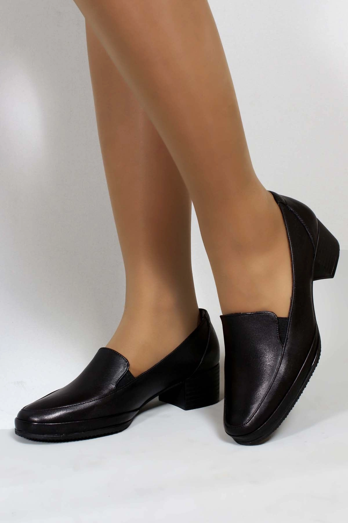 Casual Dresses With Shoes FST Genuine Leather Women's Casual Shoes 889ZA5061 Black - San Mateo Atenco