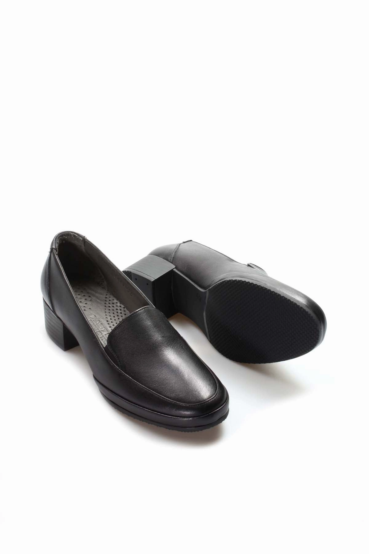 FST Genuine Leather Women's Casual Shoes 889ZA5061 Black - San Mateo Atenco Wedge Casual Shoes