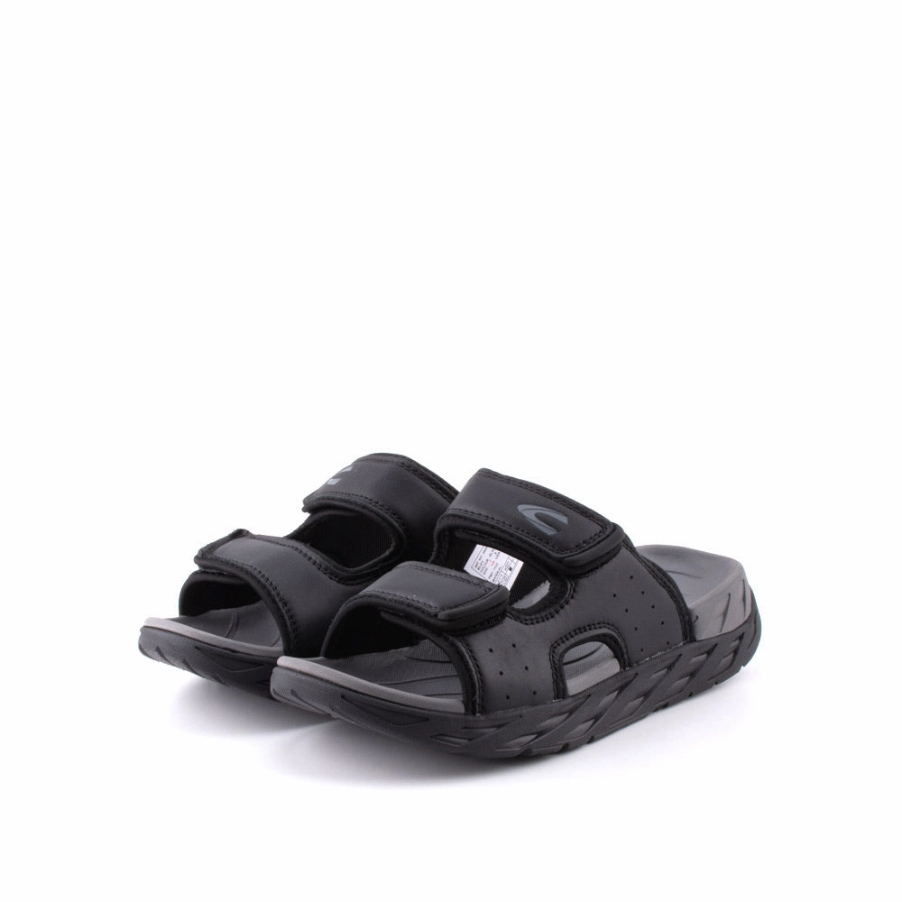 camel active Leather Easy Slip On Sandals Men Black JAXON 892407-WA1SV-1 BLACK Sport Sandals With Arch Support