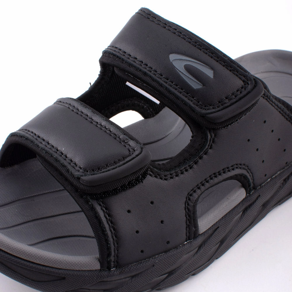 camel active Leather Easy Slip On Sandals Men Black JAXON 892407-WA1SV-1 BLACK Sandals For Trekking