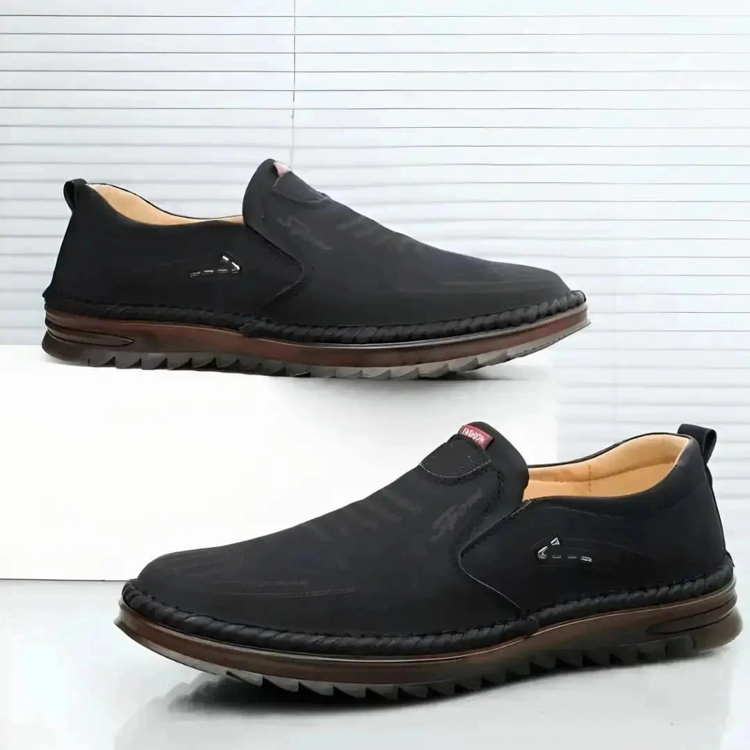 Ecco Jeremy Plain Toe Derby Casual Shoes Casual Leather Shoes for Men - Slip-On Black Casual Shoes