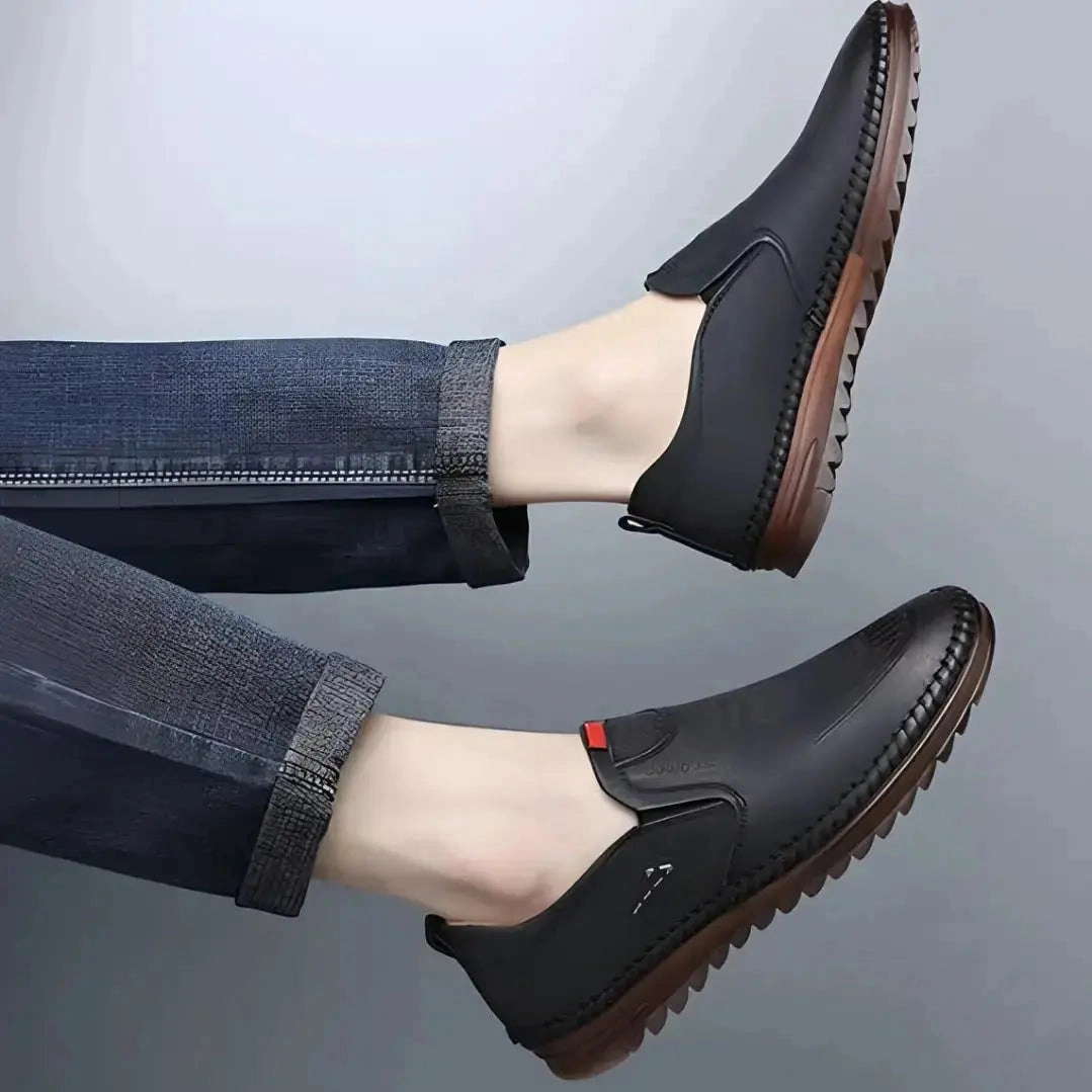 Casual Leather Shoes for Men - Slip-On Black Casual Shoes Casual Brown Shoe