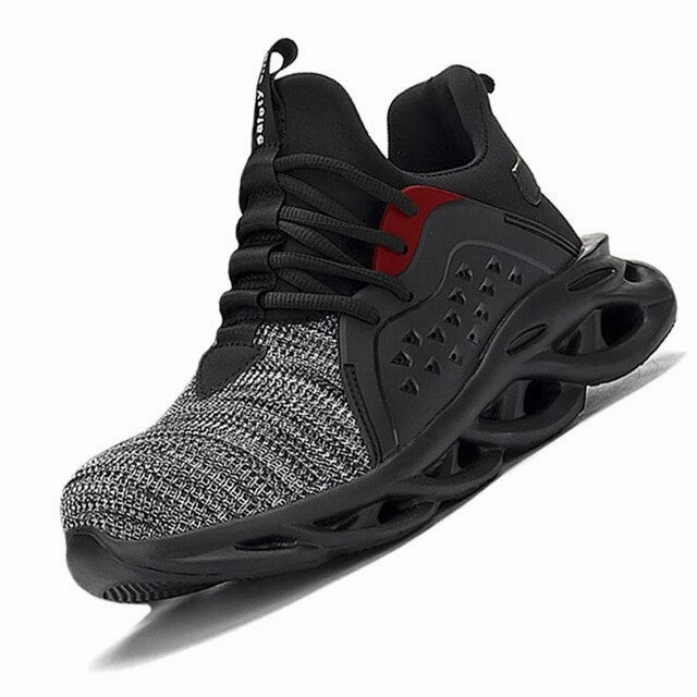 Male Work Boots Indestructible Safety Shoes Men Steel Toe Shoes Walking Shoes For With Feet