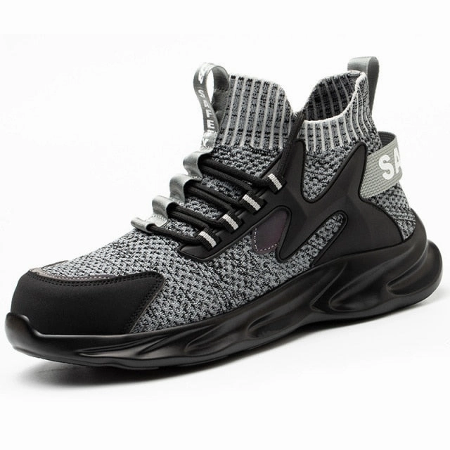 Sling Flat Shoes Male Work Boots Indestructible Safety Shoes Men Steel Toe Shoes