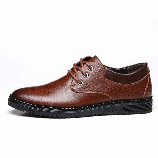 Man's Classic Leather Shoes - Premium Handmade Cole Haan Casual Shoes