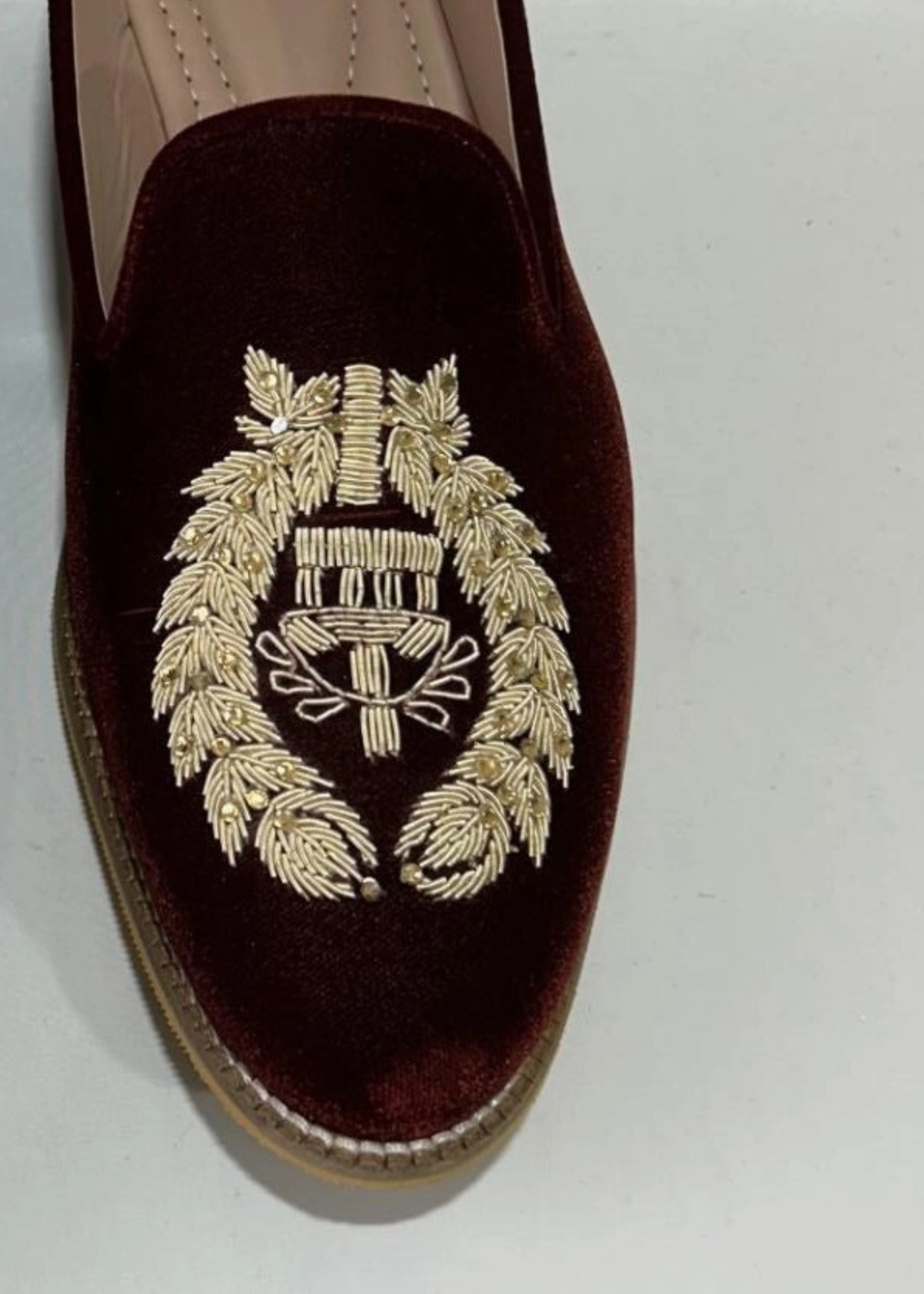 Bread Loafers Bakery MAROON EMB SHOES FOR MEN