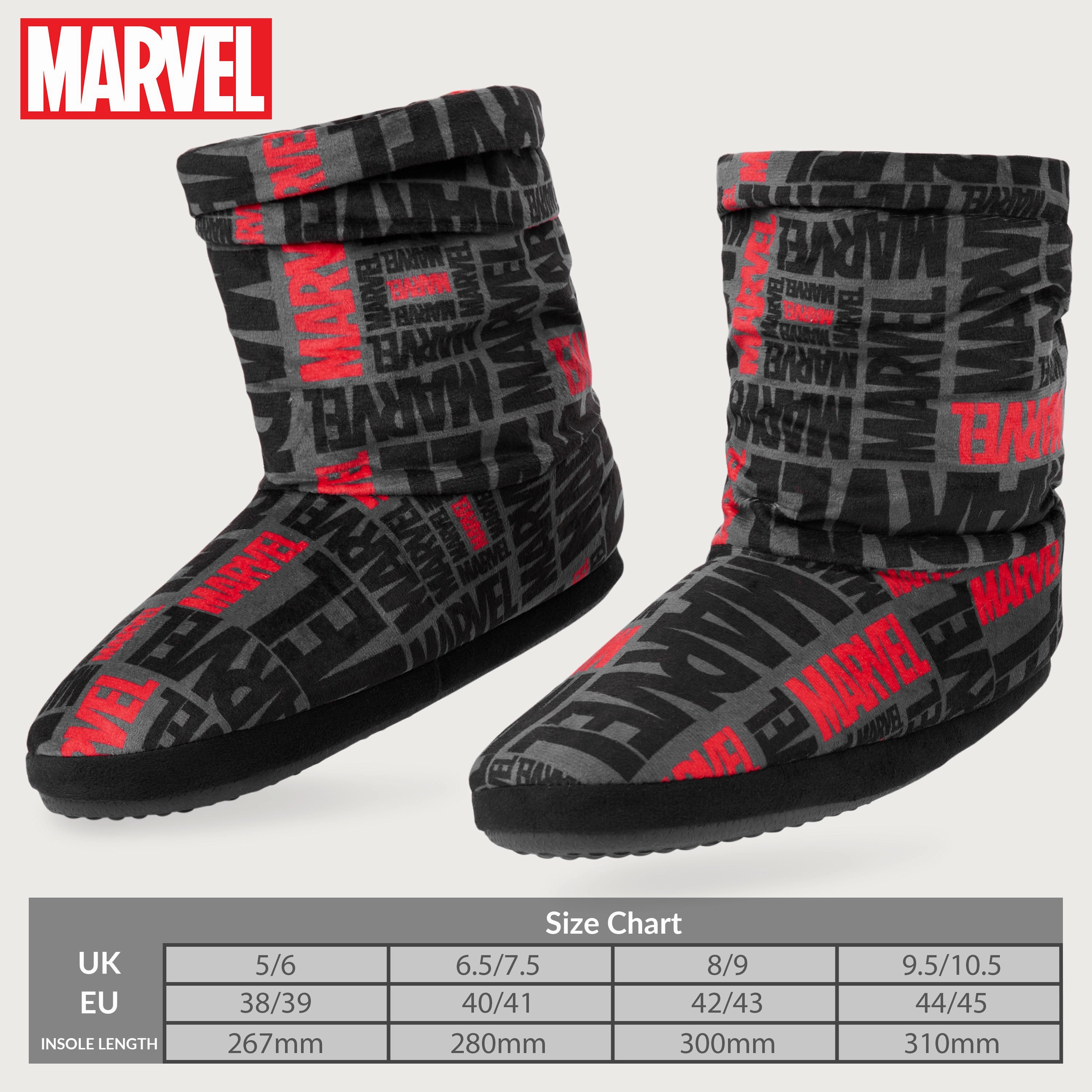 Norsso Slides Marvel Men's Slippers Plush Indoor House Shoes