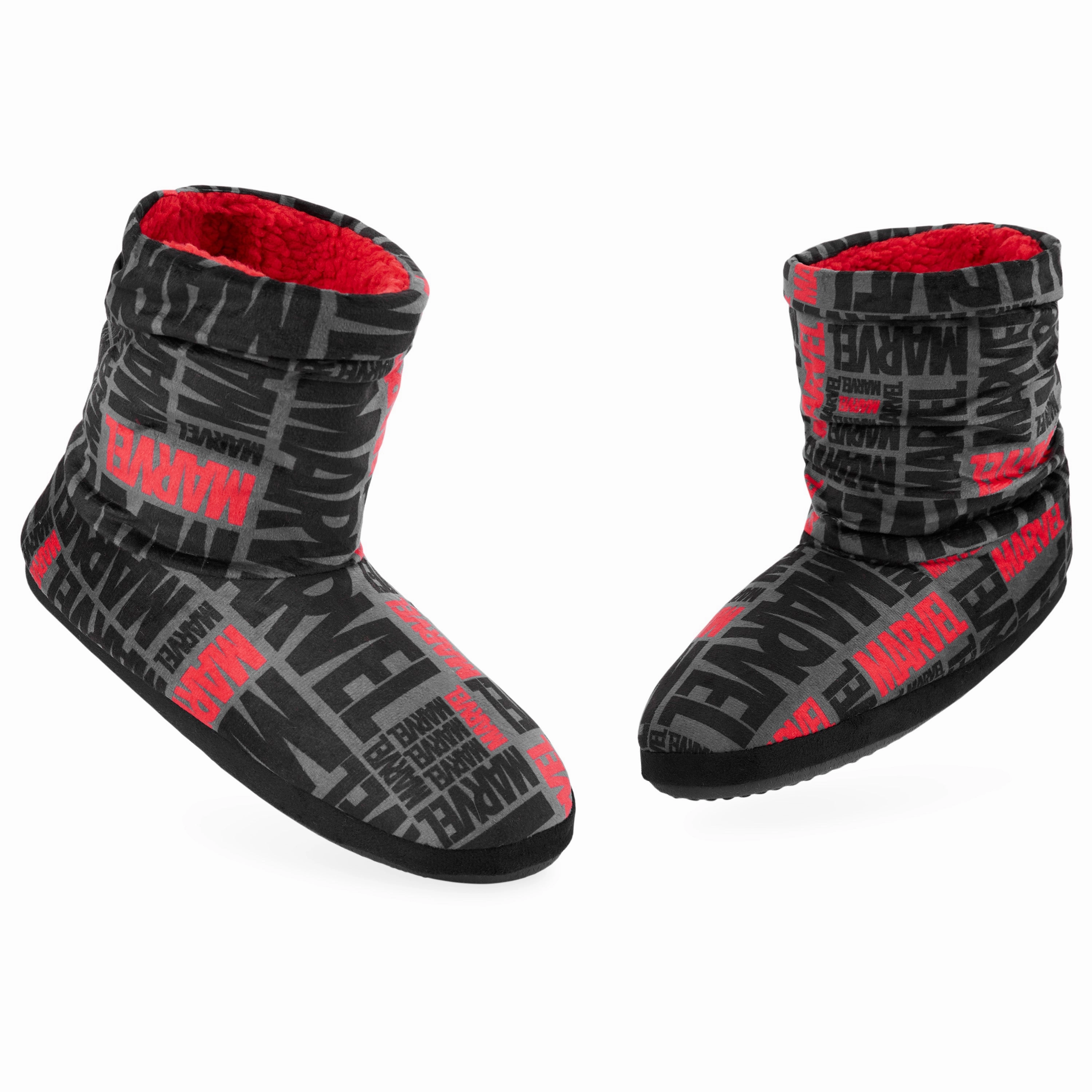 Yankee Slides Marvel Men's Slippers Plush Indoor House Shoes