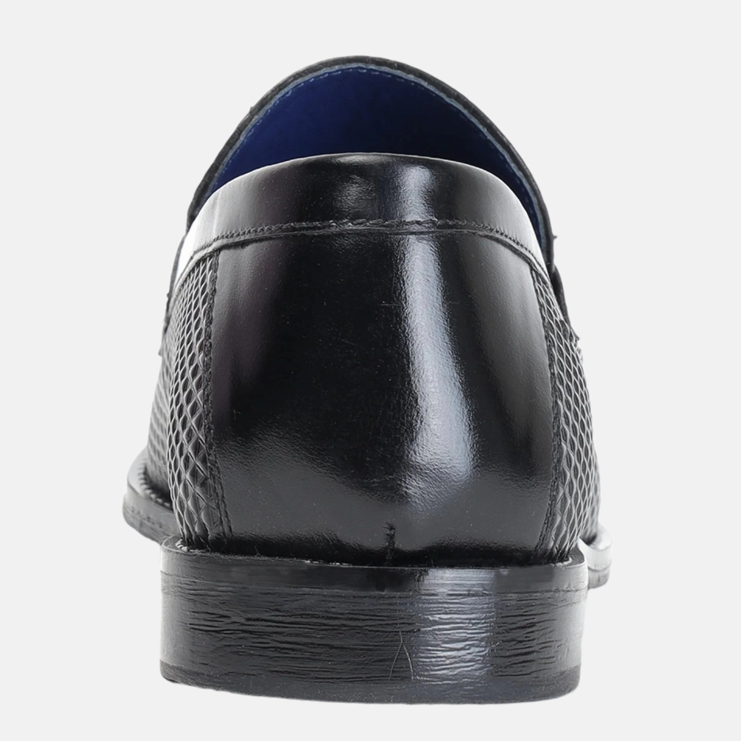 Masabih Genuine Printed Leather Black Loafer Slipon Shoes for Men Marni Pierced Loafers