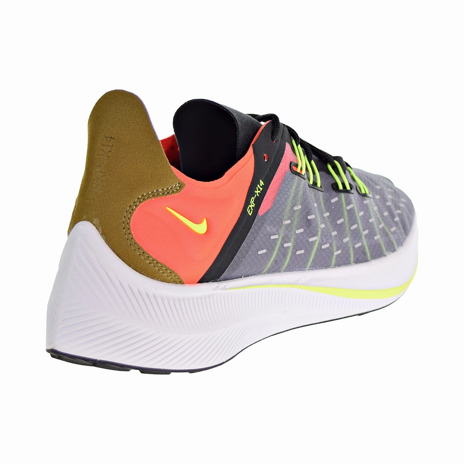 Nike EXP-X14 Men's Shoes Black/Volt/Crimson Asics Shoes For Bad Knees