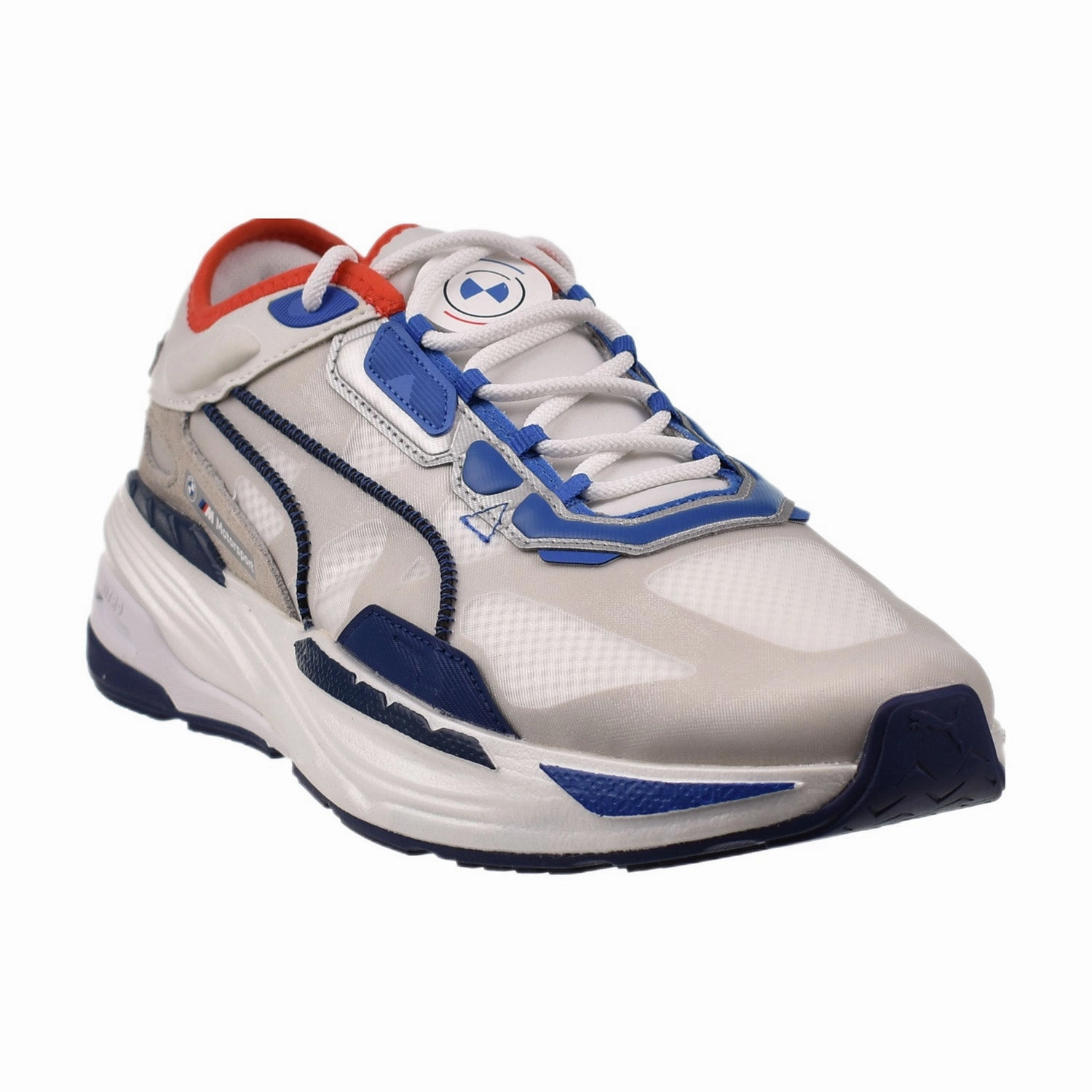 Asics Motion Control Running Shoes Puma BMW Extent Nitro Assembly Men's Shoes White-Blue