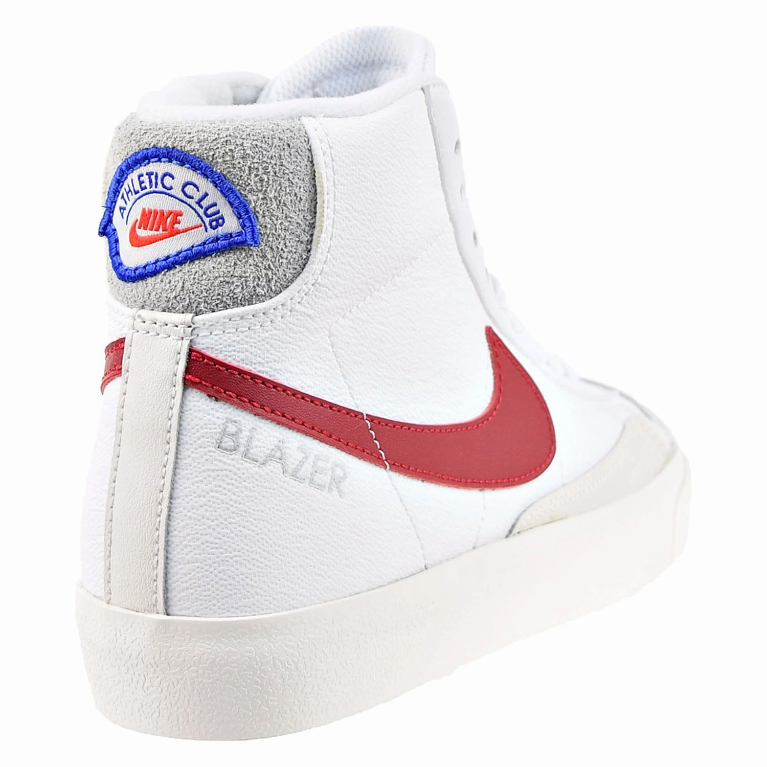 Asics Steel Toe Work Shoes Nike Blazer Mid '77 SE (GS) Big Kids' Shoes White-Gym Red-Light Smoke Grey
