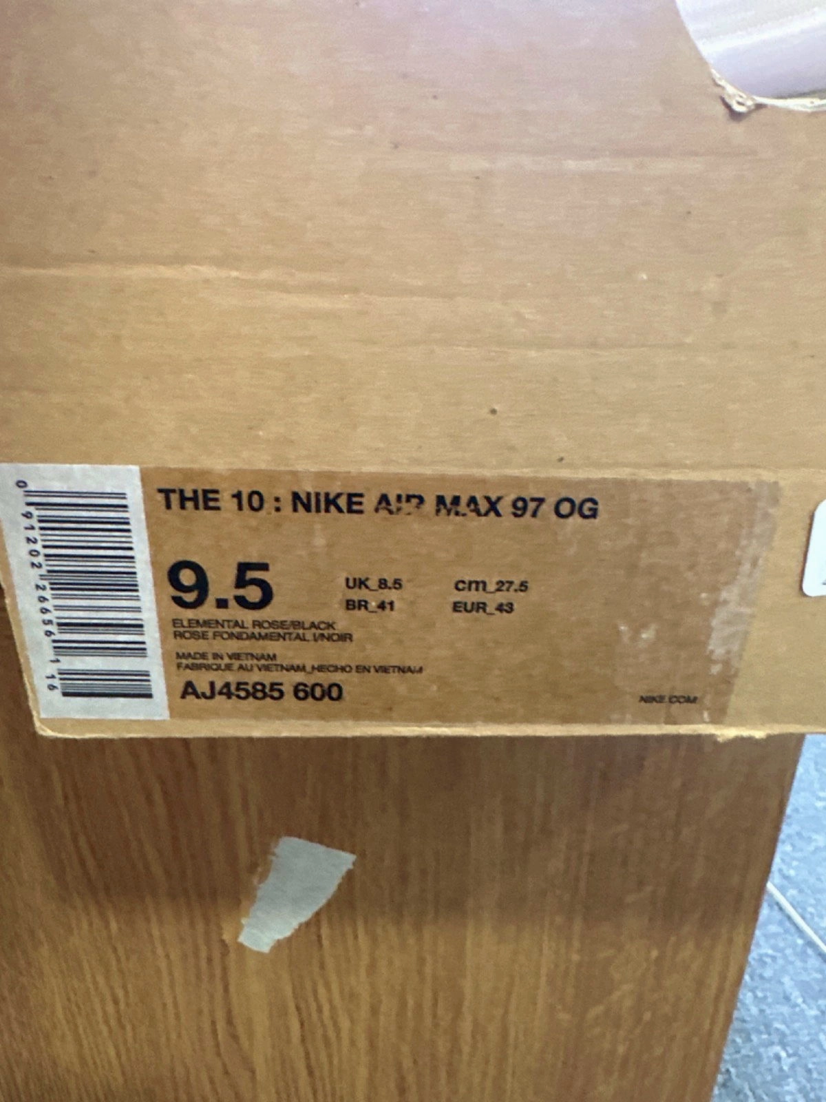 NIKE Off-White Elemental Rose Serena Queen UK 8.5  Asics Shoes For Long Run