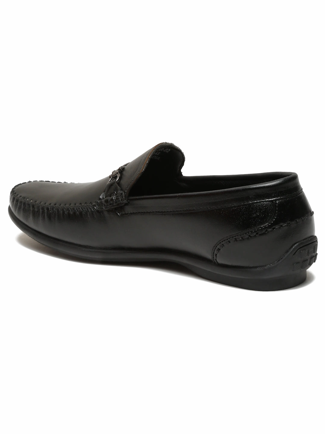 Genuine Leather Oxford Casual Shoes Men Black Leather Solid Loafers