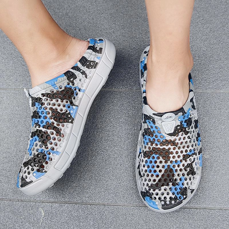 Sandals Keen Men Camouflage Hole Water Beach Slide Sandals