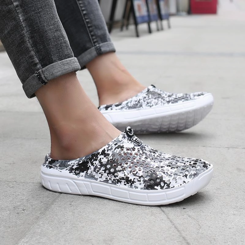 Sandals Resort Nassau Reviews Men Camouflage Hole Water Beach Slide Sandals