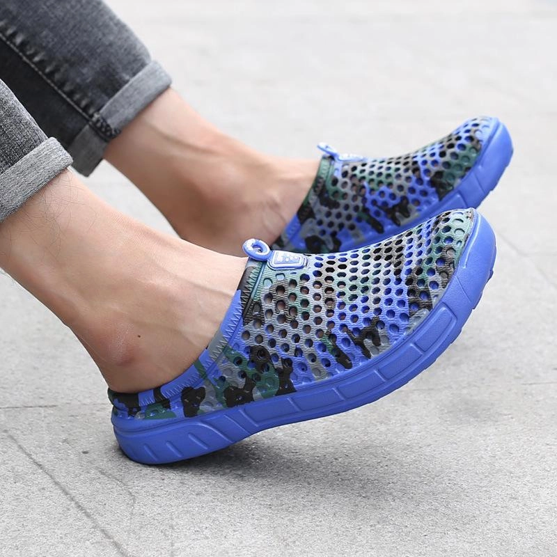 Men Camouflage Hole Water Beach Slide Sandals Sandals Sales