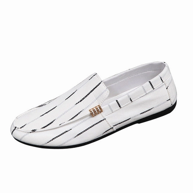 Flat Foot Support Running Shoes Men Canvas Breathable Loafers Slip On Men's Shoes