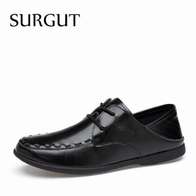 Wide Toe Flat Shoes Men Casual Shoes Slip On Comfortable Breathable Flat High Quality Men Loafers Shoes
