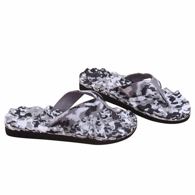 Leather Soles For Slippers Men Comfort Sandals Summer Camouflage Flip Flops