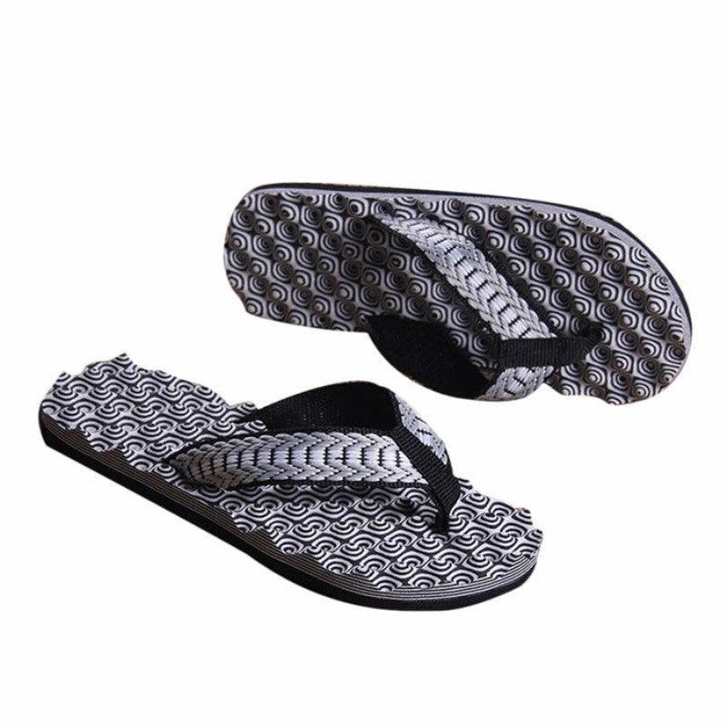 Men Flip-flops Slippers Shoes Comfortable Massage Beach Sals Home Beach Slipper indoor Flat Shoes Flat Shoes With Rubber Soles