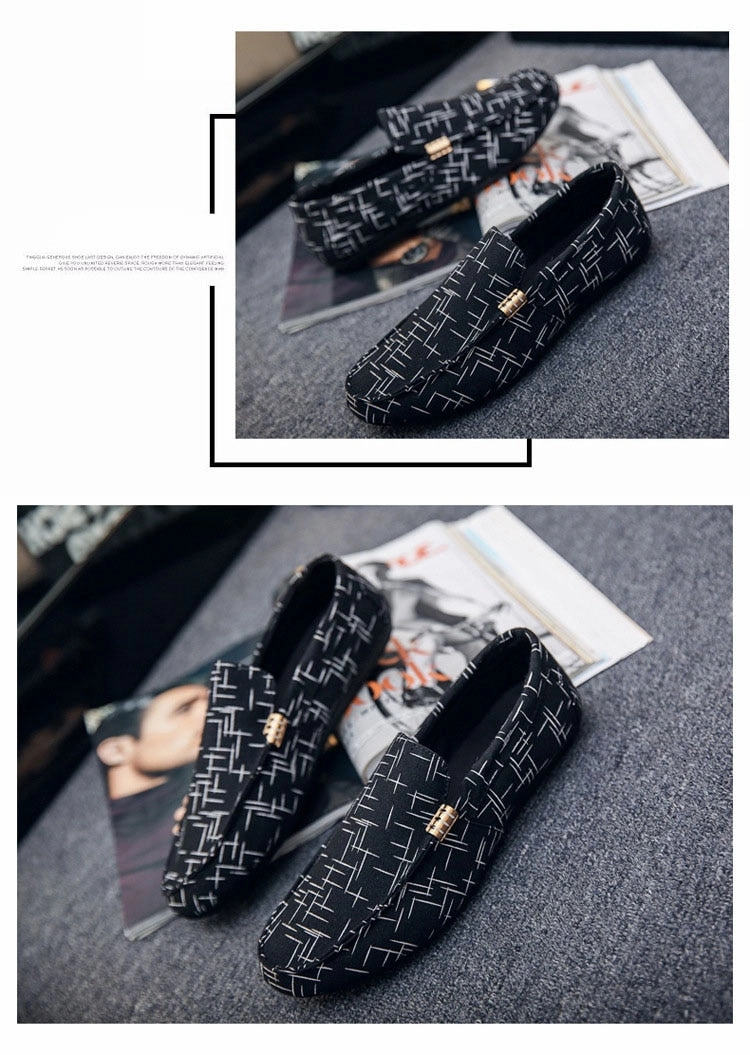 Flat Summer Work Shoes Men Loafers Casual Shoes Breathable Fashion Flat Footwear
