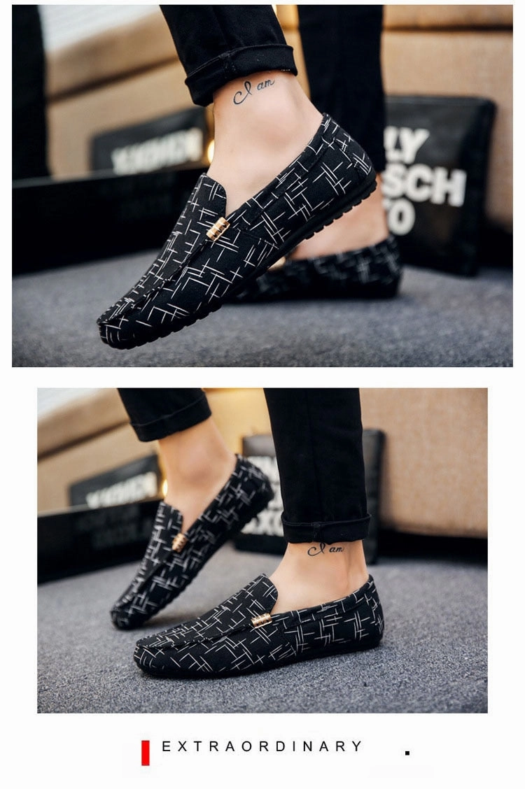 Abella Flat Shoes Men Loafers Casual Shoes Breathable Fashion Flat Footwear
