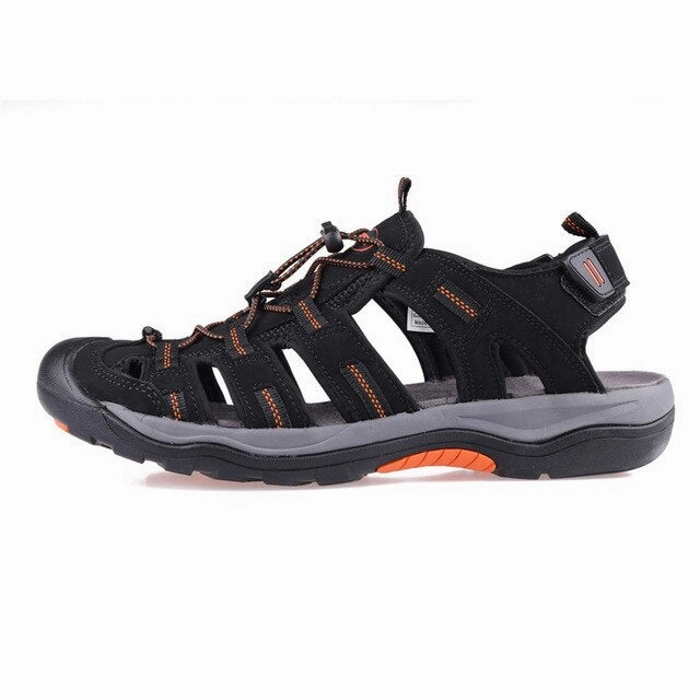 Flat Shoes Nevada Di Matahari Men Outdoor Sandals Summer Breathable Flat Sole Beach Shoes Comfort Soft Walking Hiking Sandals Nubuck Leather 2020 New