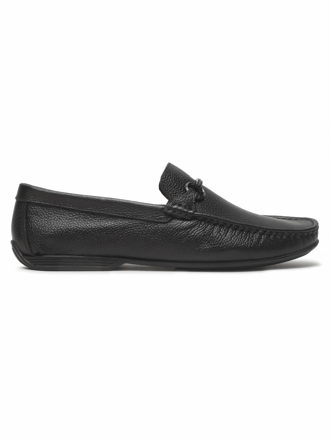Shop Casual Shoes Near Me Men's Black Leather Flexi 360 Loafers